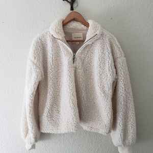 Teddy half zip sweater